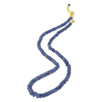 Rondelle Tanzanite Beaded Necklace