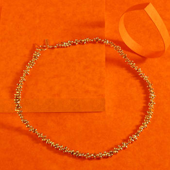 Pellet Necklace (16 Inch) (Gold Vermeil)