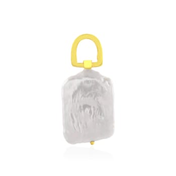 Quad Baroque Pearl Charm (Gold Vermeil)
