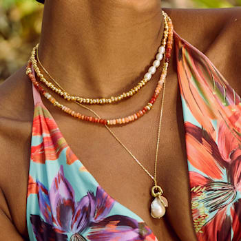Baroque Pearl Charm (Gold Vermeil)