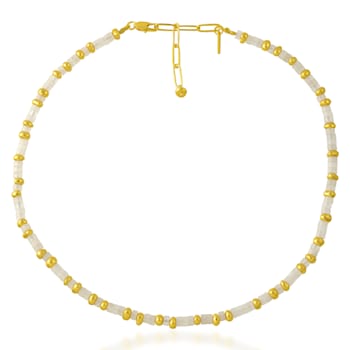 Rainbow Tire Beaded Necklace ( Water Resistance Plating )