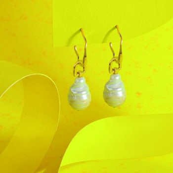 Baroque Pearl Charm (Gold Vermeil)