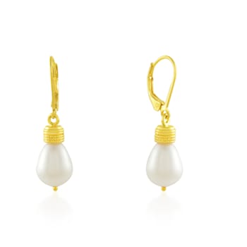 Pearl Drop Earring (Gold Vermeil)