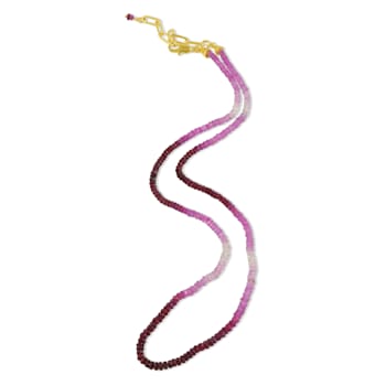Ruby Ombre Beaded Necklace