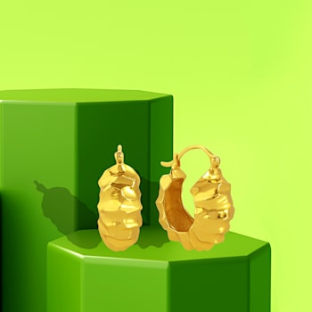 Foil Hoops (Gold Vermeil)