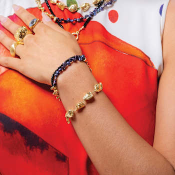Molten Nugget Bracelet (Gold Vermeil)