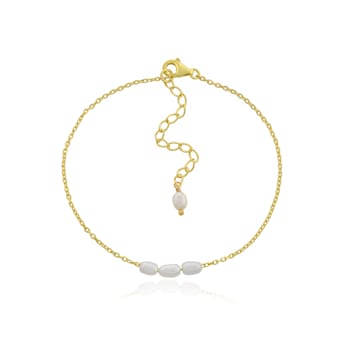 Baroque Pearl Chain Bracelet (Gold Vermeil)