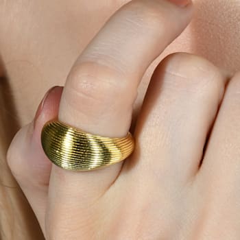Striated Ring (Gold Vermeil)