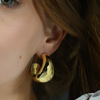 Strike Bold Hoop (Gold Vermeil)