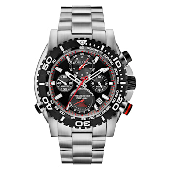 Bulova men's 46mm precisionist gunmetal gray chronograph watch new arrivals