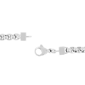 Stainless Steel Black Ion Plated Thin ID Bracelet
