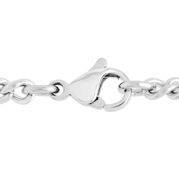 0.15CTW Diamond Two-Tone Stainless Steel Cross Pendant
