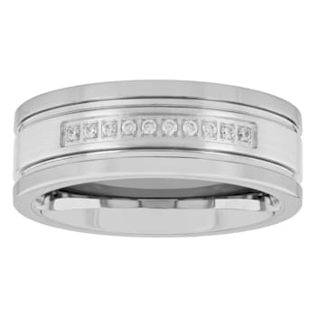 0.10CTW Diamond Tungsten Band
