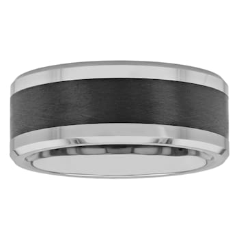 Tungsten Comfort™ Tungsten 9MM Ceramic Black Ion Plated Band
