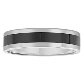 Tungsten Comfort™ Tungsten 6MM Black Ceramic Band