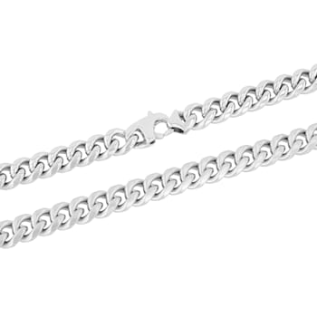 Stainless Steel 8MM Curb Link Chain Necklace