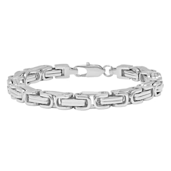 Stainless Steel Byzantine Link Bracelet