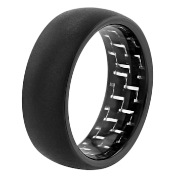 Tungsten Comfort™ Tungsten Black Ion Plated Carbon Fiber Band