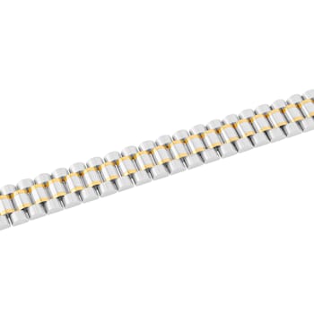 Stainless Steel Yellow Ion Plated Watch Link Bracelet