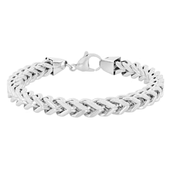 Stainless Steel Franco Chain Necklace & Bracelet Set