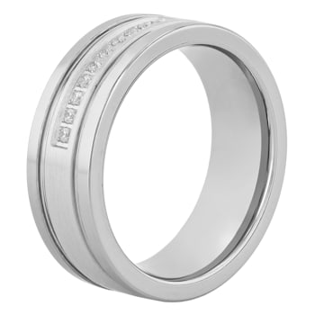 0.10CTW Diamond Tungsten Band