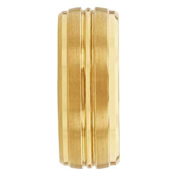 Tungsten Comfort™ Tungsten Yellow Ion Plated Grooved Band