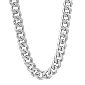 Stainless Steel Curb Chain Necklace