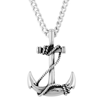 Stainless Steel Rope and Anchor Pendant