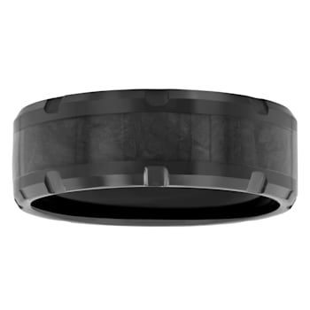 Tungsten Comfort™ Tungsten Black Ion Plated with Carbon Fiber Center Band