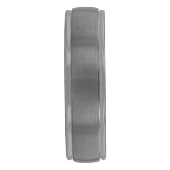 Tantalum 6MM Brushed Finish Domed Edge Band