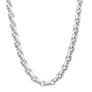Stainless Steel 9MM Horseshoe Link Chain Necklace