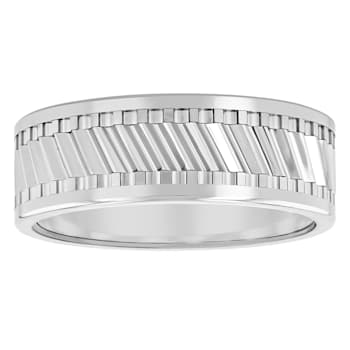 Tungsten Comfort™ 8MM Tungsten Grated Center Band