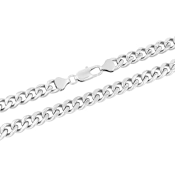 Stainless Steel 8.5MM Curb Chain Necklace
