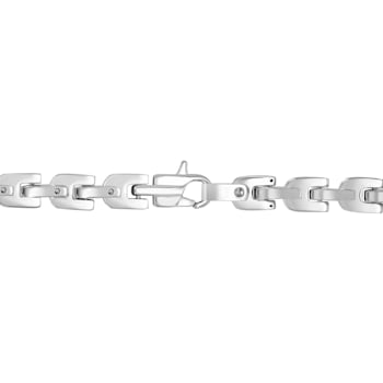 Stainless Steel Yellow Ion Plated Tag Chain Necklace