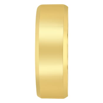 Tungsten Comfort™ Tungsten Yellow Ion Plated Beveled Edge Band