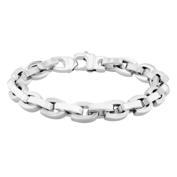 Stainless Steel Horse Shoe Chain Necklace and Bracelet Set