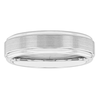 Tungsten Comfort™ Tungsten White Polished/Brushed Step Band