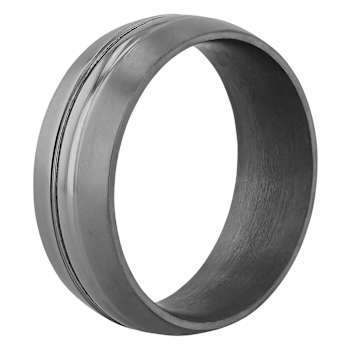 Tantalum 8MM Polished Center Stripe Band