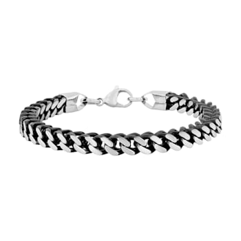 Two-Tone Stainless Steel 6MM Franco Link Chain Necklace & Bracelet Set