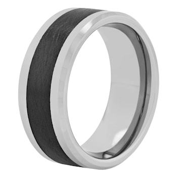 Tungsten Comfort™ Tungsten 9MM Ceramic Black Ion Plated Band