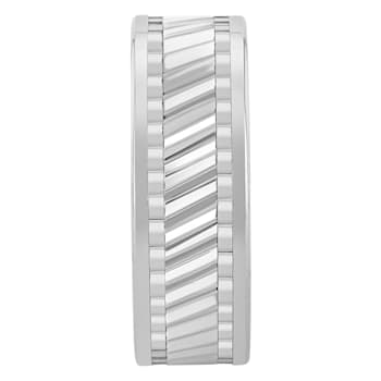 Tungsten Comfort™ 8MM Tungsten Grated Center Band
