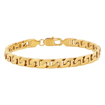Stainless Steel Yellow Ion Plated Mariner Link Bracelet