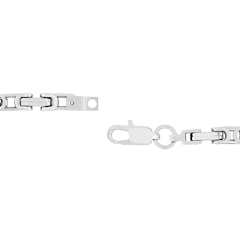 Stainless Steel Byzantine Necklace and Bracelet Set
