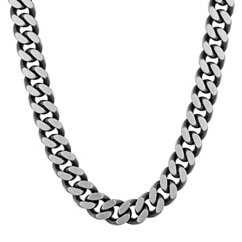 Stainless Steel 9.5MM Franco Curb Link Chain Necklace