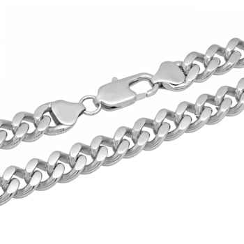 Stainless Steel Curb Chain Necklace