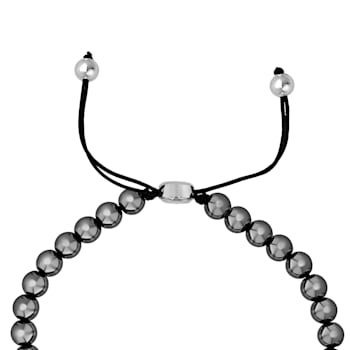 Stainless Steel Hematite Bead Bracelet