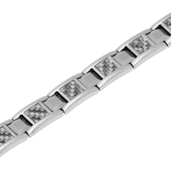Stainless Steel and Tungsten With Carbon Fiber Bracelet