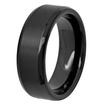 Tungsten Comfort™ Tungsten Black Ion Plated Domed Band