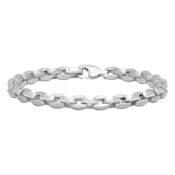 Stainless Steel Oval Link Bracelet