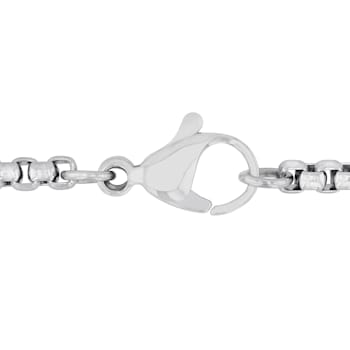 Two-tone Stainless Steel Rivet Cross Pendant